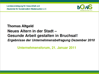 Ergebnisse der Unternehmensbefragung Dezember 2010 Ergebnisse der Unternehmensbefragung Dezember 2010